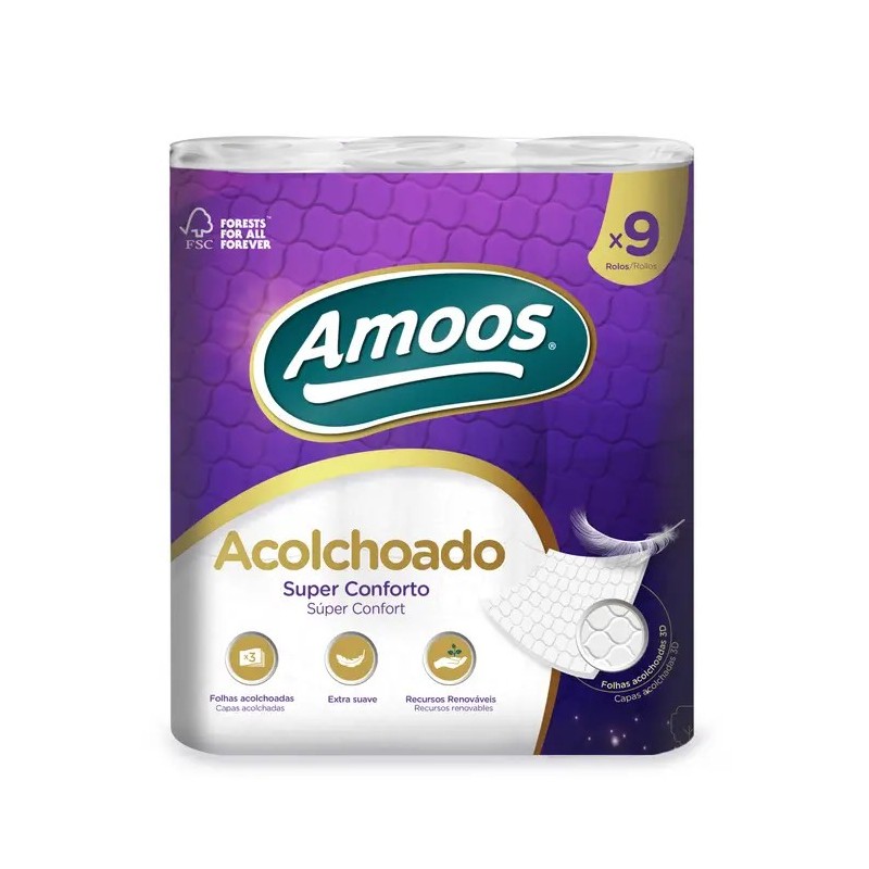 Papel Higiénico Amoos Acalchoado